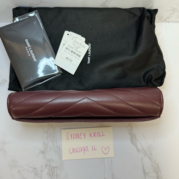 Authentic YSL Saint Laurent Cassandre Quilted Flap Wallet - Picture 2 of 13